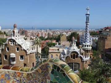 Parc Guell en Barcelona Parc Guell en Barcelona