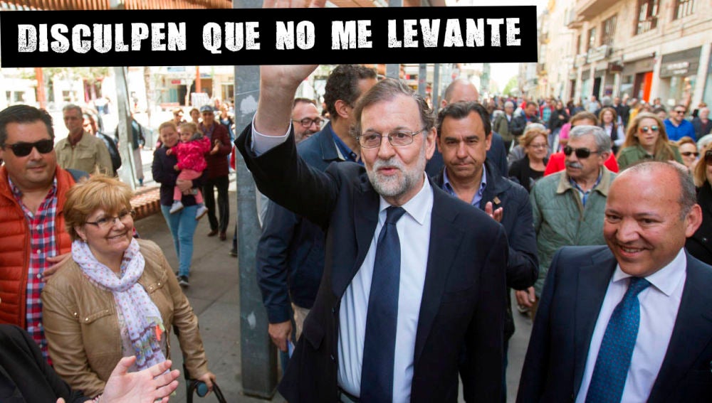 Mariano Rajoy en Zamora durante la campaña del 26M