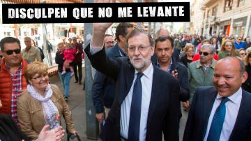 Mariano Rajoy en Zamora durante la campaña del 26M