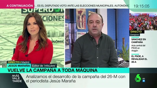 Jesús Maraña, sobre Díaz Ayuso: "Puede ser contraproducente que te conozcan por soltar mensajes que casan difícilmente con la realidad" Jesús Maraña, sobre Díaz Ayuso: "Puede ser contraproducente que te conozcan por soltar mensajes que casan difícilmente con la realidad"