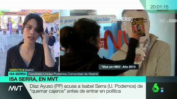Isabel Serra, sobre el vídeo en el que aparece pintando cajeros: "Hoy hago política desde las instituciones, pero sigo apoyando la lucha contra los abusos de los bancos"