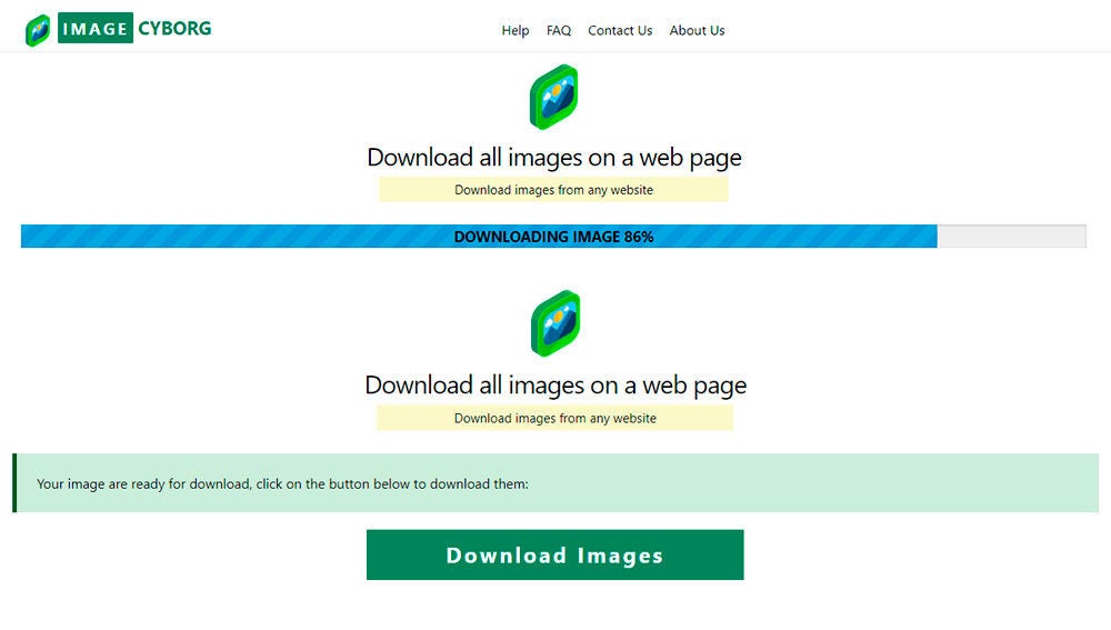Desde aquí puedes descargar imágenes de una web