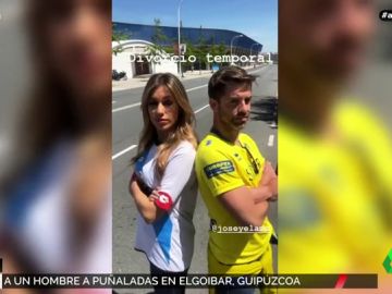 La tensión futbolera de Paula del Fraile y "su pariento" La tensión futbolera de Paula del Fraile y "su pariento"