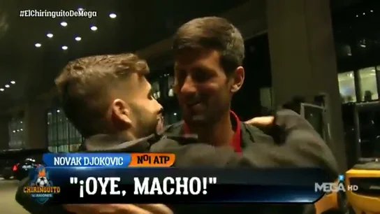 Momentazo de Marcos Benito con Djokovic: "¡Oye, macho! Estoy contento de verte" Momentazo de Marcos Benito con Djokovic: "¡Oye, macho! Estoy contento de verte"