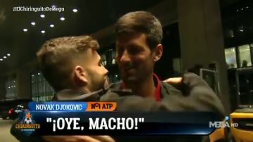 Momentazo de Marcos Benito con Djokovic: "¡Oye, macho! Estoy contento de verte"