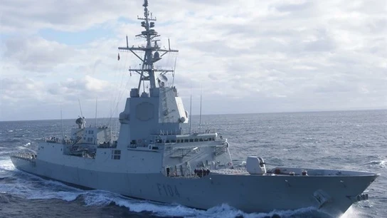 Imagen de la fragata española Imagen de la fragata española