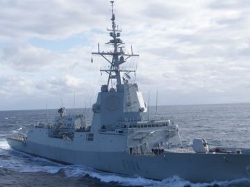 Imagen de la fragata española Imagen de la fragata española