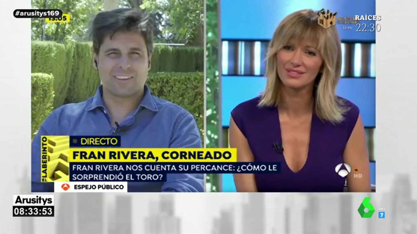 "Ahora, a apretar un huevo contra otro": así habla Fran Rivera de su cogida en los testículos "Ahora, a apretar un huevo contra otro": así habla Fran Rivera de su cogida en los testículos