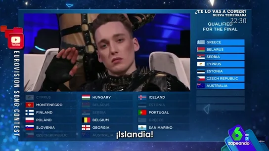 La 'alegría' de Hatari arrasa y coloca a Islandia en la final de Eurovisión La 'alegría' de Hatari arrasa y coloca a Islandia en la final de Eurovisión