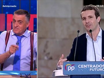 Wyoming 'pilla' a Pablo Casado en su truco electoral: "Cómo se nota la influencia de Mariano Rajoy..." Wyoming 'pilla' a Pablo Casado en su truco electoral: "Cómo se nota la influencia de Mariano Rajoy..."