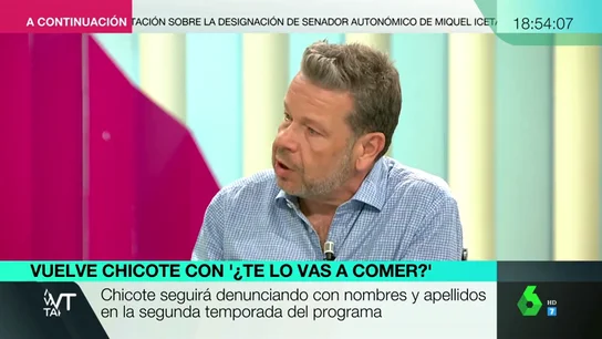 Alberto Chicote, sobre la alimentación en los centros de Educación Especial: "Va más allá de si está bueno o no. Pueden pasarlo mal" Alberto Chicote, sobre la alimentación en los centros de Educación Especial: "Va más allá de si está bueno o no. Pueden pasarlo mal"