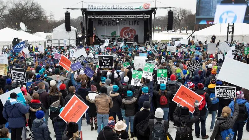 Manifestación por el aborto en Estados Unidos