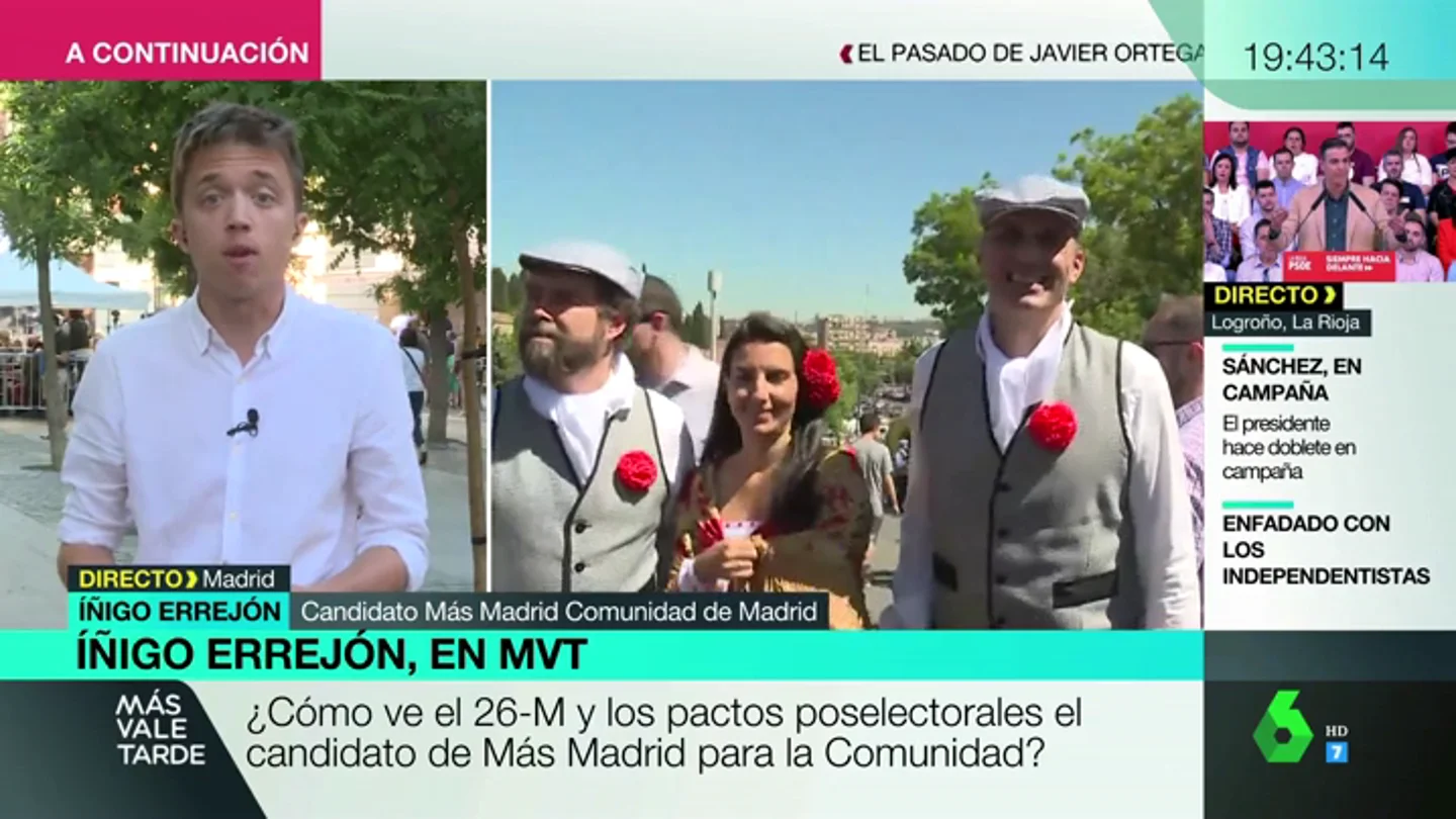 Íñigo Errejón: "Vox es una anécdota. Los españoles amamos la España de hoy, no la de hace 50 años" Íñigo Errejón: "Vox es una anécdota. Los españoles amamos la España de hoy, no la de hace 50 años"