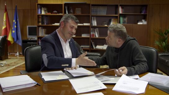 Alberto Chicote y el delegado de Gobierno de la Xunta en A Coru&ntilde;a