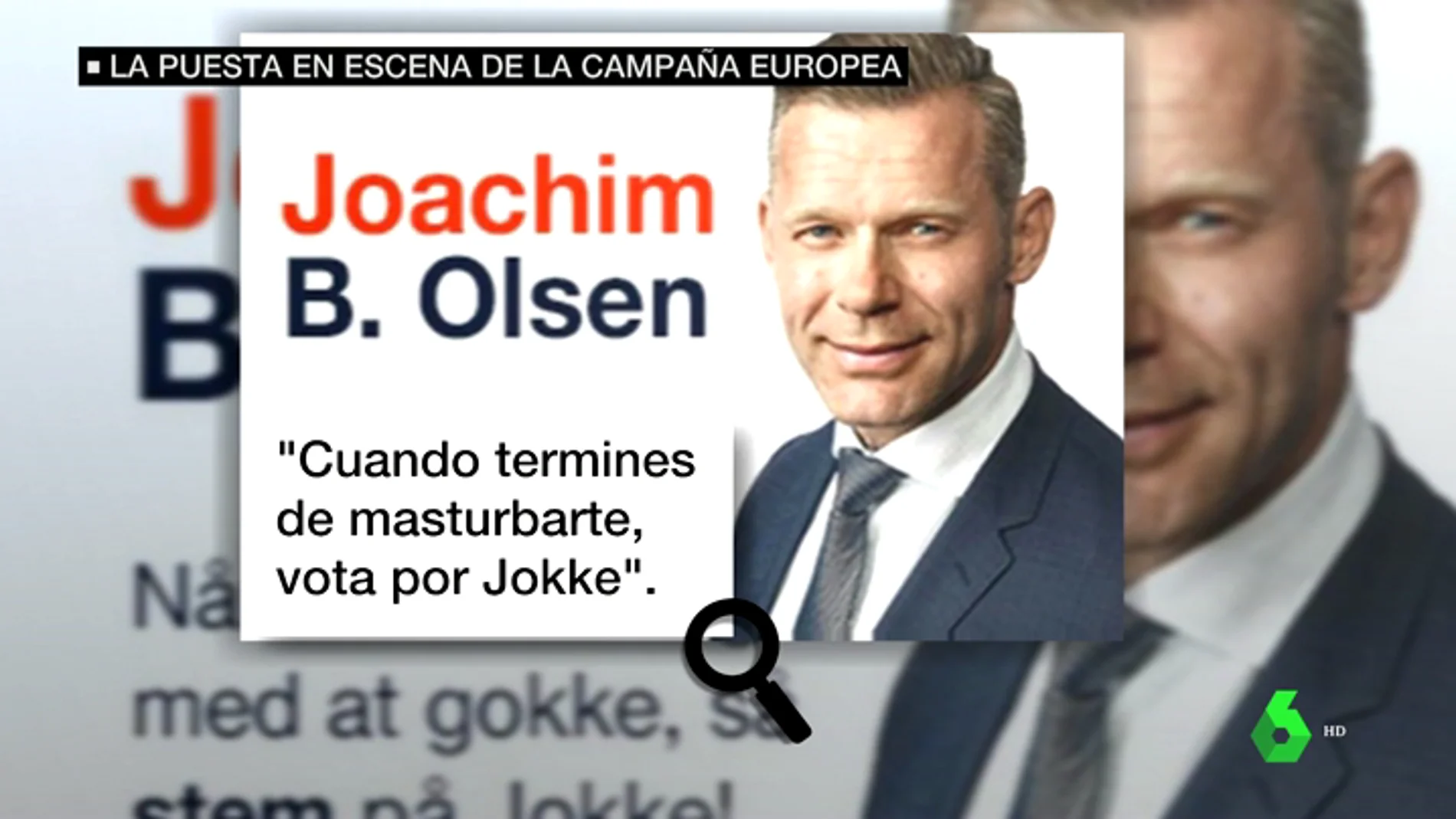 Un anuncio electoral de un diputado danés colgado en una web porno