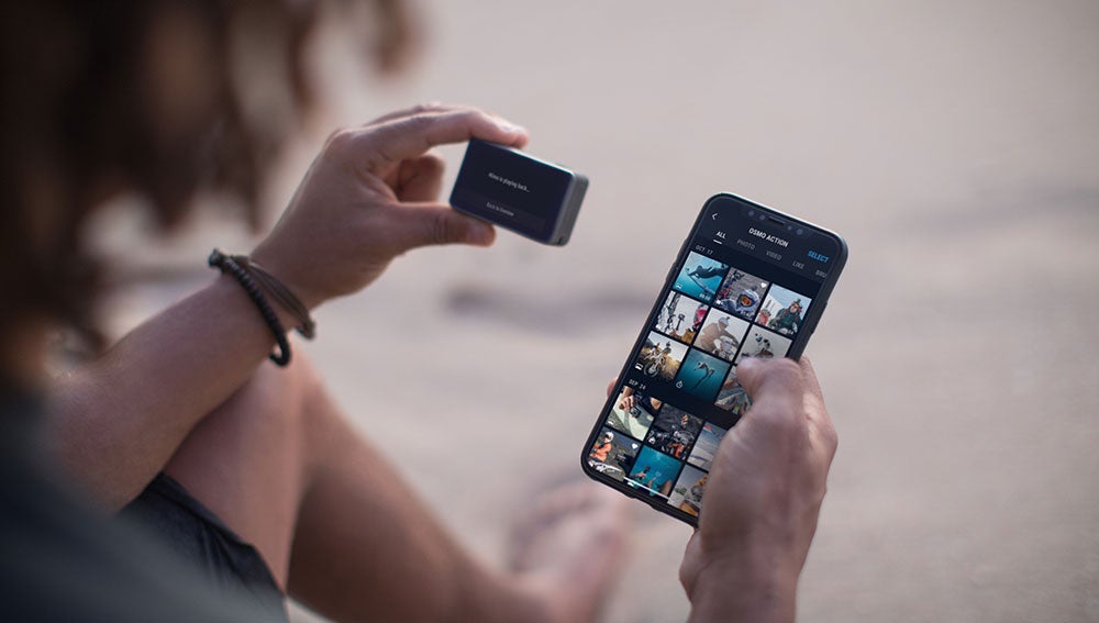 La nueva DJI Osmo Action se puede conectar al smartphone sin cables