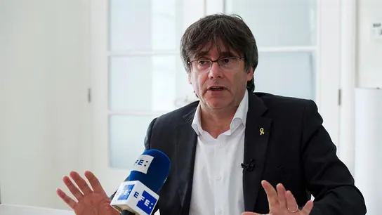El expresident y cabeza de lista de JxCat a las elecciones europeas, Carles Puigdemont El expresident y cabeza de lista de JxCat a las elecciones europeas, Carles Puigdemont