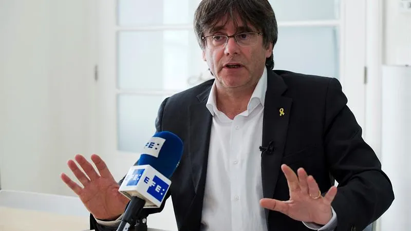 El expresident y cabeza de lista de JxCat a las elecciones europeas, Carles Puigdemont