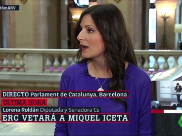 Lorena Roldán (Cs): "El chollo de los separatistas va a continuar con Pedro Sánchez" Lorena Roldán (Cs): "El chollo de los separatistas va a continuar con Pedro Sánchez"