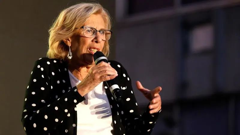 La actual alcaldesa y candidata de Más Madrid, Manuela Carmena