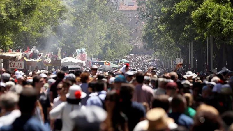 Aspecto que presentaba la por la Pradera de San Isidro