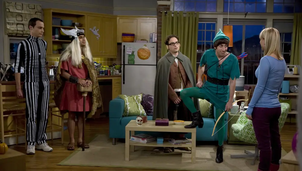 Sheldon disfrazado de 'Efecto Doppler'
