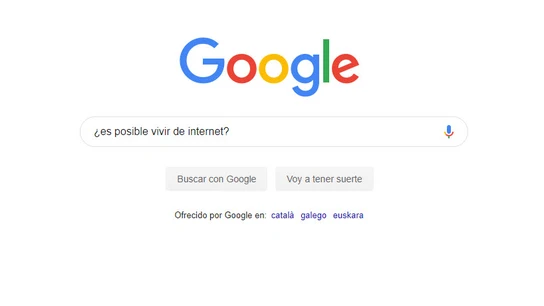 Imagen del buscador de Google. Imagen del buscador de Google.