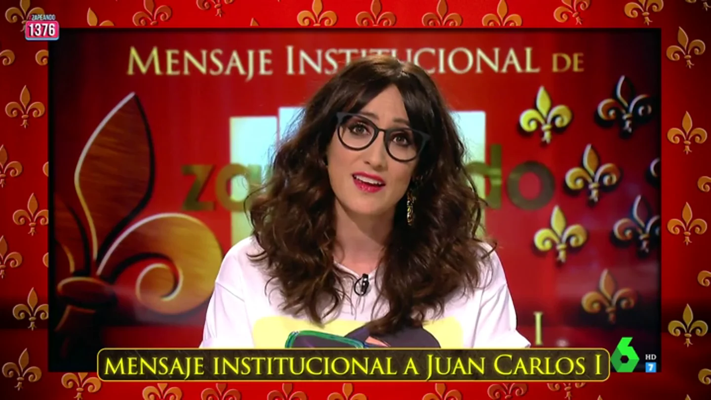Mensaje institucional de Ana Morgade desde Zapeando a don Juan Carlos I Mensaje institucional de Ana Morgade desde Zapeando a don Juan Carlos I