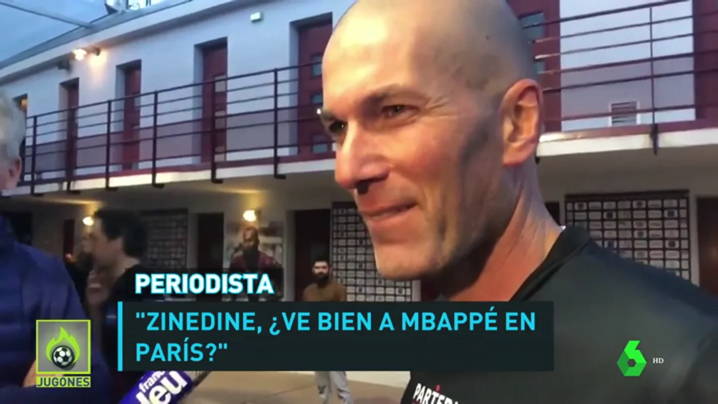 Zidane: "Mbappé está bien donde está" Zidane: "Mbappé está bien donde está"