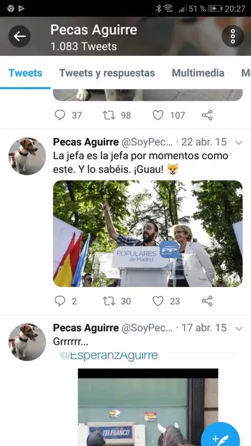 Uno de los tuits de Pecas Uno de los tuits de Pecas