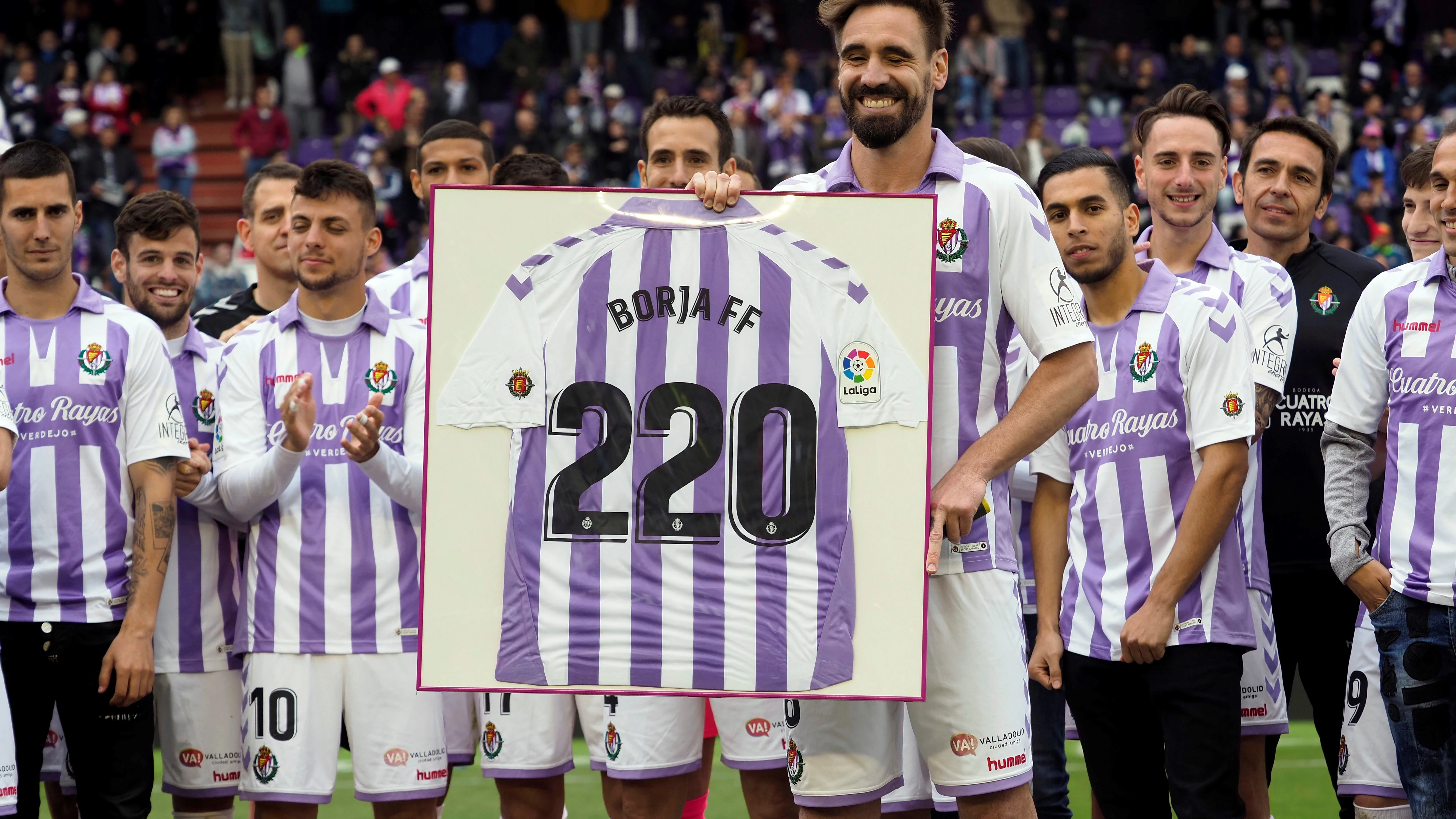 Borja Fernández, tras su último partido con el Valladolid