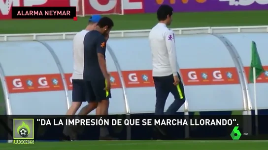 Alarma en Brasil: Neymar abandona cojeando el entrenamiento Alarma en Brasil: Neymar abandona cojeando el entrenamiento