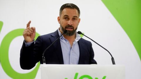 El presidente de Vox, Santiago Abascal