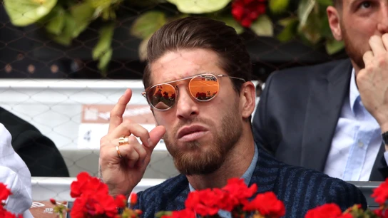 Sergio Ramos, durante el Mutua Madrid Open Sergio Ramos, durante el Mutua Madrid Open