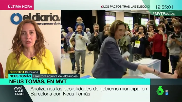 Neus Tomàs, sobre las posibilidades de gobierno municipal en Barcelona: "El PSC da a elegir a Colau entre ser un amuleto independentista o no serlo"