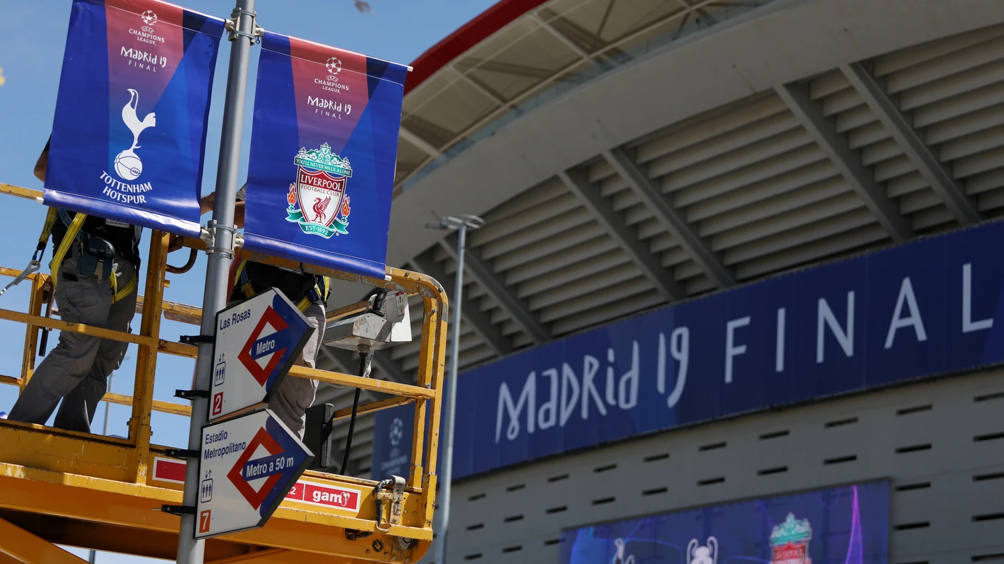 El Metropolitano se prepara para la final de la Champions League El Metropolitano se prepara para la final de la Champions League
