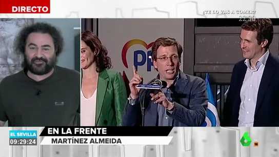 El Sevilla, sobre los 'me gusta' de Martínez-Almeida en Twitter: "El cambio que va a pegar Madrid, sale Carmena y entra este hombre" El Sevilla, sobre los 'me gusta' de Martínez-Almeida en Twitter: "El cambio que va a pegar Madrid, sale Carmena y entra este hombre"
