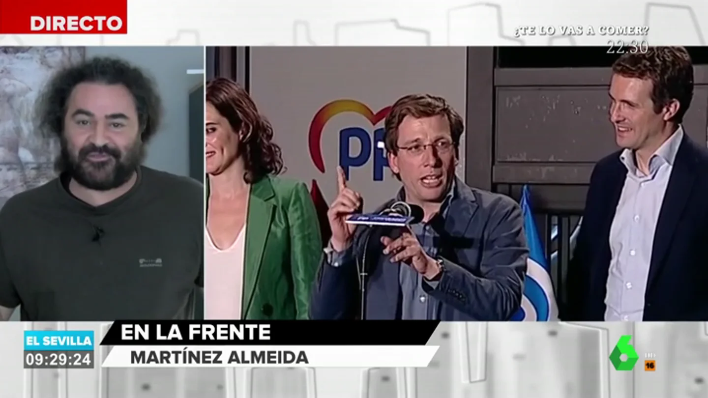 El Sevilla, sobre los 'me gusta' de Martínez-Almeida en Twitter: "El cambio que va a pegar Madrid, sale Carmena y entra este hombre" El Sevilla, sobre los 'me gusta' de Martínez-Almeida en Twitter: "El cambio que va a pegar Madrid, sale Carmena y entra este hombre"