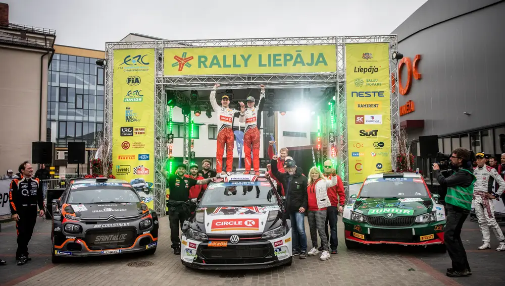 Oliver Solberg vence su primer rally europeo . Fuente FIA ERC (1)