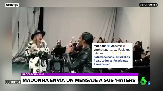 Madonna responde a las críticas a su actuación en Eurovisión con un vídeo en Instagram Madonna responde a las críticas a su actuación en Eurovisión con un vídeo en Instagram