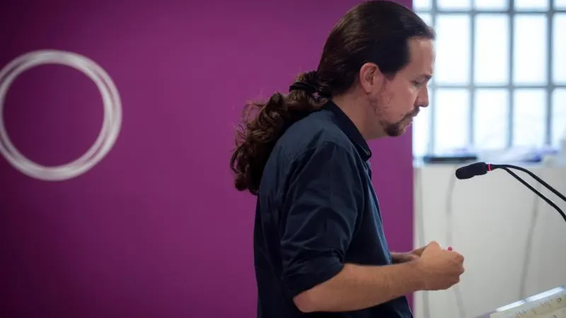 El secretario general de Podemos, Pablo Iglesias