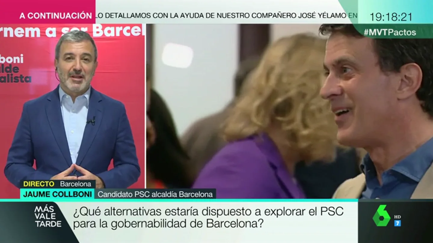 Jaume Collboni: "Valls ha hecho un acto de generosidad ofreciendo su apoyo a la investidura, no a un acuerdo a tres" Jaume Collboni: "Valls ha hecho un acto de generosidad ofreciendo su apoyo a la investidura, no a un acuerdo a tres"
