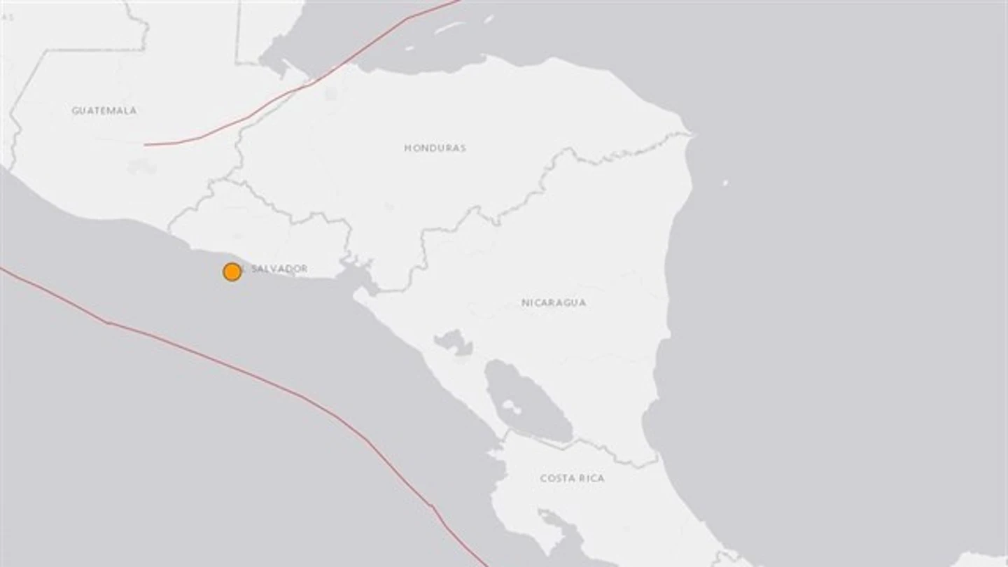 Mapa señalando El Salvador Mapa señalando El Salvador