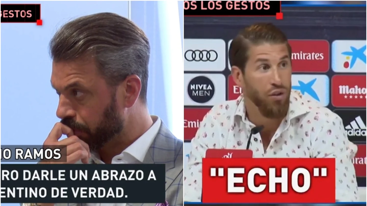 René y Sergio Ramos durante la rueda de prensa René y Sergio Ramos durante la rueda de prensa