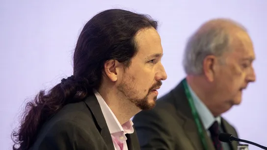 Iglesias en la reunión del Círculo de Economía de Sitges. Iglesias en la reunión del Círculo de Economía de Sitges.