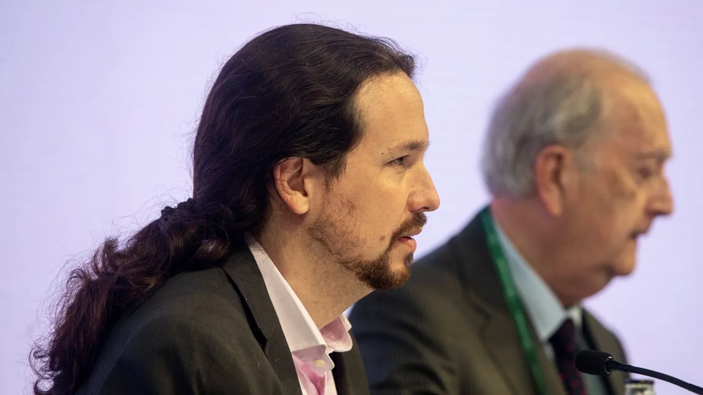 Iglesias en la reunión del Círculo de Economía de Sitges. Iglesias en la reunión del Círculo de Economía de Sitges.