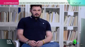 Gabriel Rufián en una entrevista