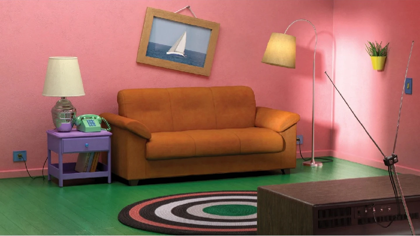 Recreación de Ikea del salón de 'Los Simpson' Recreación de Ikea del salón de 'Los Simpson'