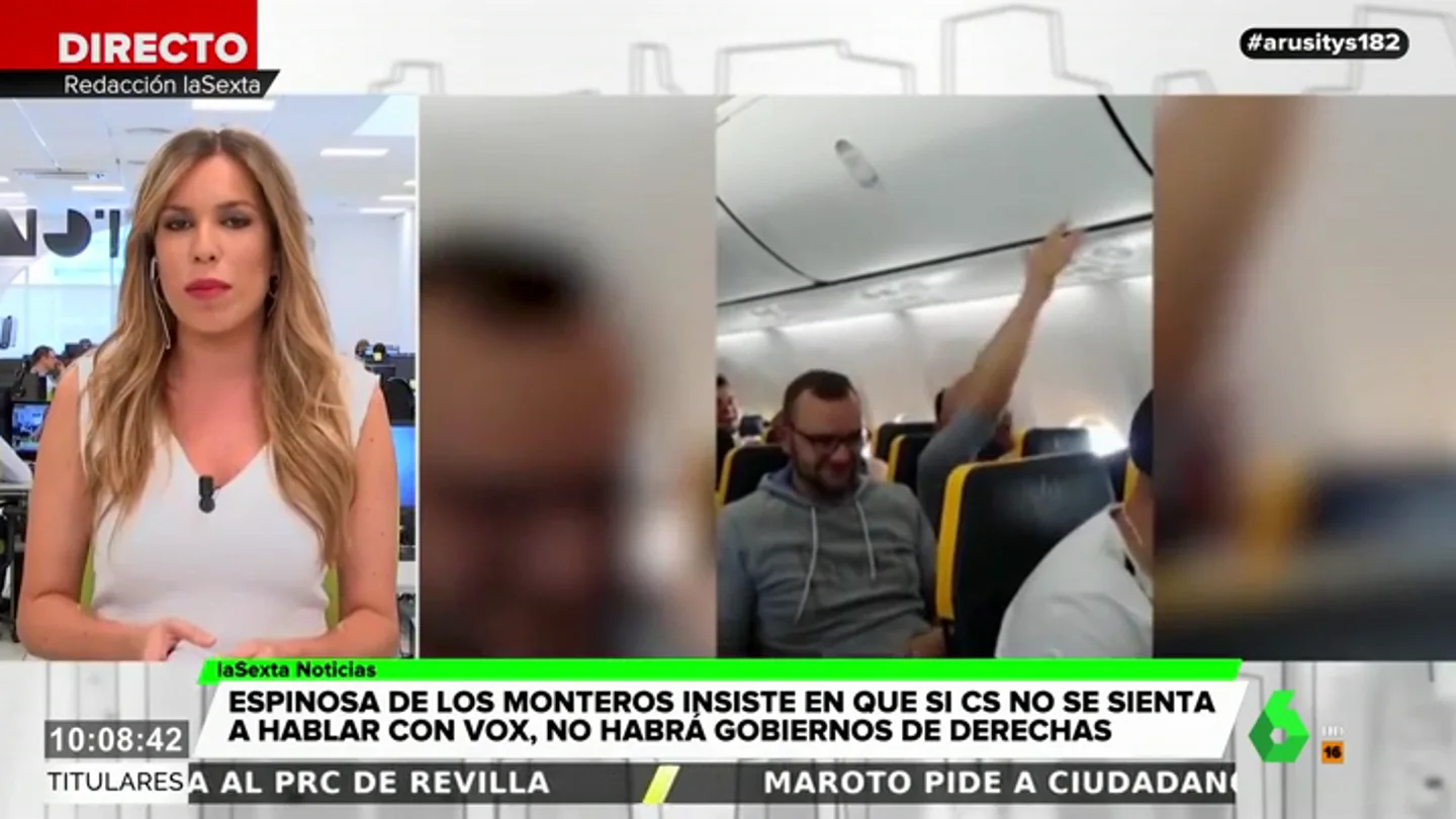Un grupo de pasajeros alemanes corea cánticos nazis y racistas en un vuelo hacia Palma de Mallorca Un grupo de pasajeros alemanes corea cánticos nazis y racistas en un vuelo hacia Palma de Mallorca