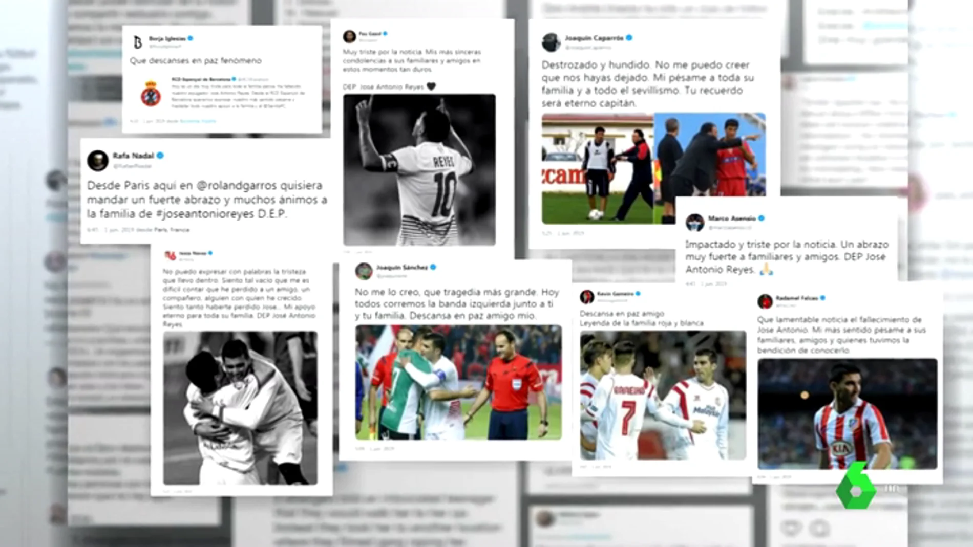 Condolencias en el mundo del deporte por la muerte de José Antonio Reyes